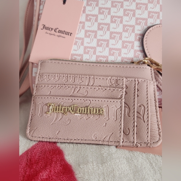 SOLD JUICY COUTURE J Geo Diamond Satchel & Card Case - Picture 10 of 12